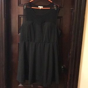 Curvy Black Fit n Flare Dress